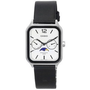 Casio Moon Phase Day/Date White Dial Japan Mov't Quartz MTP-M305L-7A Mens Watch