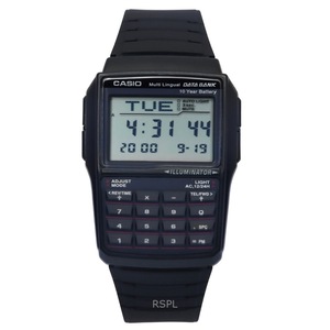 Casio Multi Lingual DATA BANK Illuminator 5 Alarm DBC-32-1ADF Digital Mens Watch