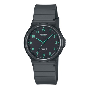 Casio POP Analog Bio Based Resin Strap Black Dial Quartz MQ-24B-8B Unisex Watch