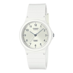 Casio POP Analog Bio Based Resin Strap Silver Dial Quartz MQ-24B-7B Unisex Watch