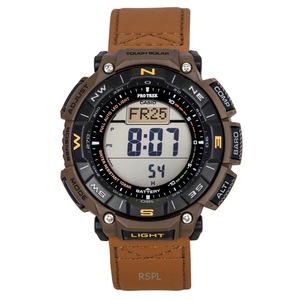 Casio Pro Trek Climber Line Digital Barometer Thermometer World Time Solar Powered PRG-340L-5 100M Men's Watch