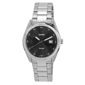 Casio Stainless Steel Black Dial Japan Mov't Quartz MTP-1302D-1A1 50M Mens Watch