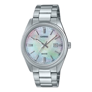 Casio Analog Ion Plated Stainless Steel Mother Of Pearl MTP1302DS-7AV Mens Watch