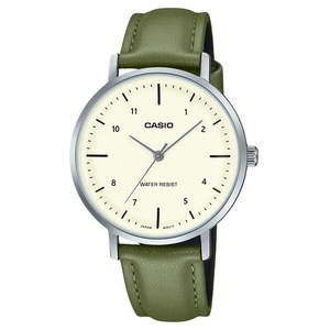 Casio Standard Analog Leather Strap Beige Dial Quartz LTP-VT03L-3B Ladies Watch