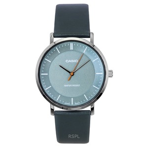 Casio Standard Analog Leather Strap Grey Dial Quartz MTP-VT04L-8E Men's Watch