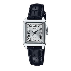 Casio Analog Leather Strap Silver Dial Quartz LTP-V007L-7B1 Womens Ladies Watch