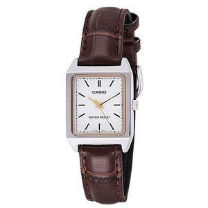 Casio Analog Leather Strap White Dial Quartz LTP-V007L-7E2 Womens Ladies Watch