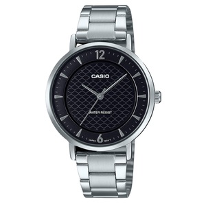 Casio Standard Analog Stainless Steel Black Dial Quartz LTPVT04D-1A Ladies Watch