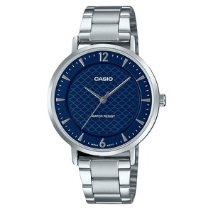 Casio Standard Analog Stainless Steel Blue Dial Quartz LTP-VT04D-2A Ladies Watch
