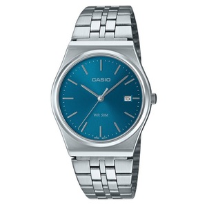 Casio Stainless Steel Blue Dial Japan Mov't Quartz MTP-B145D-2A2 50M Mens Watch