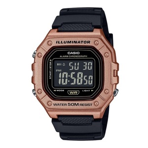 Casio Illuminator Digital Alarm Chronograph Backlight W-218HM-5BV Mens Watch 50M