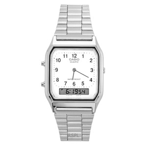 Casio Vintage Analog-Digital Alarm Dual Time Calendar AQ-230A-7BMQ Unisex Watch