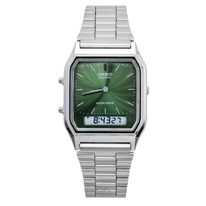 Casio Vintage Analog-Digital Alarm Dual Time Quartz AQ-230A-3AMQY Unisex Watch