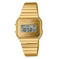 Casio Vintage Digital Alarm Chronograph Stainless Steel A700WEVG-9A Unisex Watch