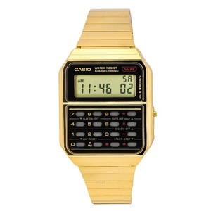 Casio Vintage Digital Calculator Golden Stainless Steel CA-500WEG-1A Mens Watch