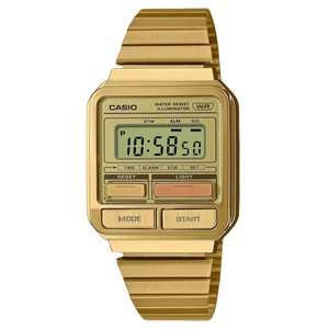 Casio Vintage Digital Gold Ion Plated Stainless Steel A120WEG-9A Unisex Watch