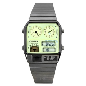 Citizen Analog Digital Dual Time Stainless Steel Quartz JG2147-85X Mens Watch
