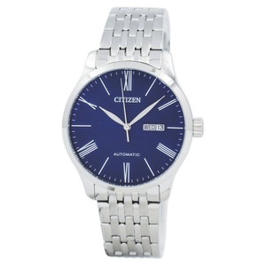 Citizen Automatic Analog Day/Date Blue Textured Dial NH8350-59L 50M Mens Watch