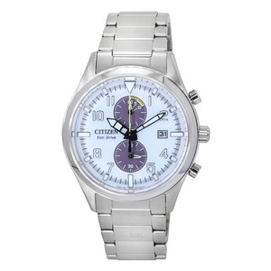 Citizen Classic Eco-Drive Chronograph White Dial CA7028-81A 100M Mens Watch