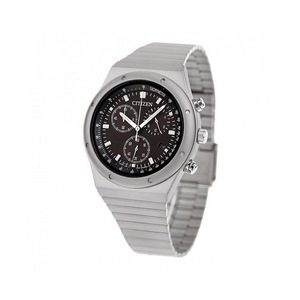 Citizen Eco-Drive Chronograph Stainless Steel Black Dial AT2540-57E Men's Watch