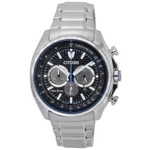 Citizen Eco-Drive Chronograph Tachymeter Black Dial CA4560-81E 100M Mens Watch