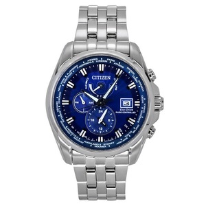 Citizen Eco-Drive Perpetual Calendar GMT Chronograph Alarm AT9120-89L Mens Watch