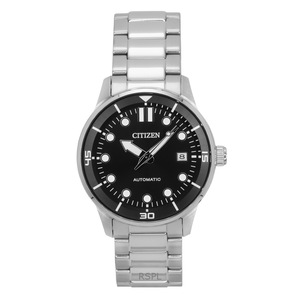 Citizen Stainless Steel Black Dial 21 Jewels Automatic NJ0191-83E 100M Men's Watch