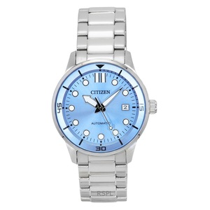 Citizen Stainless Steel Blue Dial 21 Jewels Automatic NJ0191-83A 100M Men's Watch