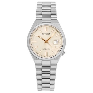 Citizen Tsuyosa Stainless Steel Beige Dial Automatic NJ015188W Analog Mens Watch