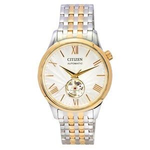 Citizen Two Tone Stainless Steel Open Heart Dial Automatic NH9136-88A Mens Watch