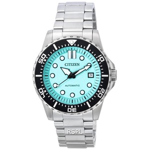 Citizen Urban Mechanical Aqua Blue Dial Automatic NJ0170-83X 100M Mens Watch
