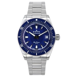 Edox Skydiver 38 Swiss Made Limited Edition Blue Dial Automatic 300M Mens Watch