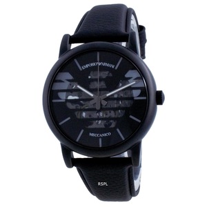 Emporio Armani Meccanico Luigi Skeleton Leather Automatic AR60032 Mens Watch