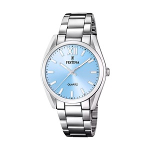 Festina Boyfriend Stainless Steel Blue Dial Quartz F20622-3 Womens Ladies Watch
