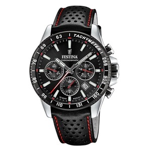 Festina Timeless Chronograph Tachymeter Black Dial Quartz F20561-4 Mens Watch