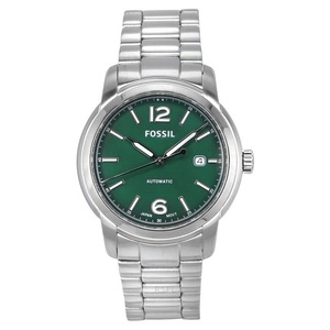 Fossil Heritage Stainless Steel Green Dial Automatic ME3224 50M Unisex Watch