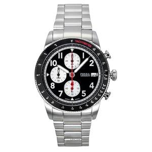 Fossil Sport Tourer Chronograph Stainless Steel Black Dial Quartz FS6045 Men's Watch