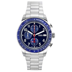 Fossil Sport Tourer Chronograph Tachymeter Blue Dial Quartz FS6047 Mens Watch