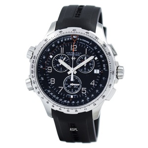 Hamilton Khaki Aviation X-Wind Chronograph Swiss Made GMT H77912335 Mens Watch