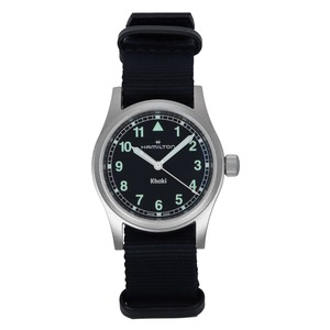 Hamilton Khaki Field Textile Strap Black Dial Quartz H69301430 Unisex Watch
