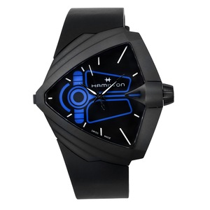 Hamilton Ventura XXL Bright Dune Limited Edition Swiss Made Rubber Strap Black Dial Quartz H24614330 Men's Watch