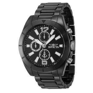 Invicta Ocean Voyage Chronograph Ceramic Bracelet Black Dial 46298 Mens Watch