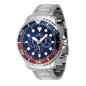 Invicta Pro Diver Blue And Red Pepsi Bezel Blue Dial Quartz 47227 30M Mens Watch
