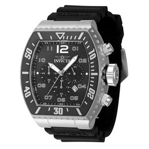 Invicta Pro Diver Chronograph GMT Date Black Dial Quartz 47282 100M Mens Watch