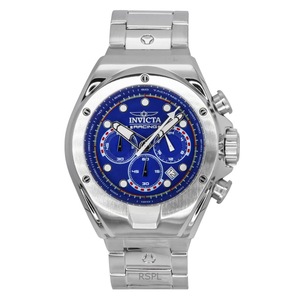 Invicta Racing INV47745 Quartz Mens Watch Chronograph Tachymeter Stainless Steel Blue Dial