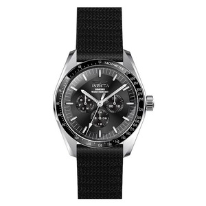 Invicta Specialty GMT Tachymeter Nylon Strap Black Dial Quartz 45970 Mens Watch