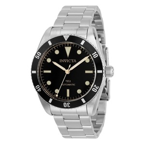 Invicta Vintage Pro Diver Stainless Steel Black Dial Automatic 31290 Mens Watch