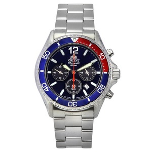 Orient Chronograph Black Dial Solar Diver Analog RA-TX0201L10B 200M Mens Watch