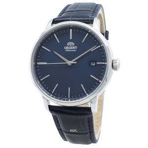 Orient Classic 22 Jewels Blue Dial Leather RA-AC0E04L10B Automatic Mens Watch