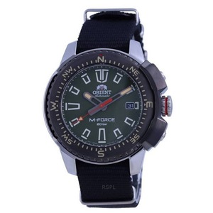 Orient M-Force Green Dial Stainless Steel Automatic RA-AC0N03E10B Mens Watch
